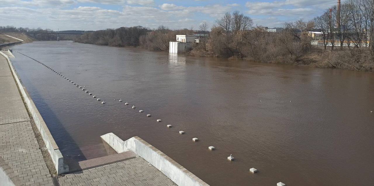 Мы ее теряем: В Смоленске набережную затопило еще сильнее из-за днепровского паводка