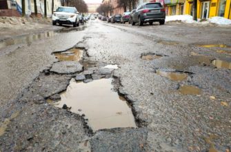 улица Тухачевского, ямы