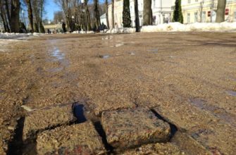 песок, грязь, сквер Клименко, плитка, благоустройство