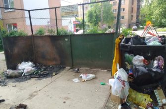 контейнер, мусор, пожар, СпецАТХ, улица Маршала Соколовского