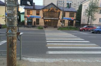 улица Крупской, пешеходный переход.