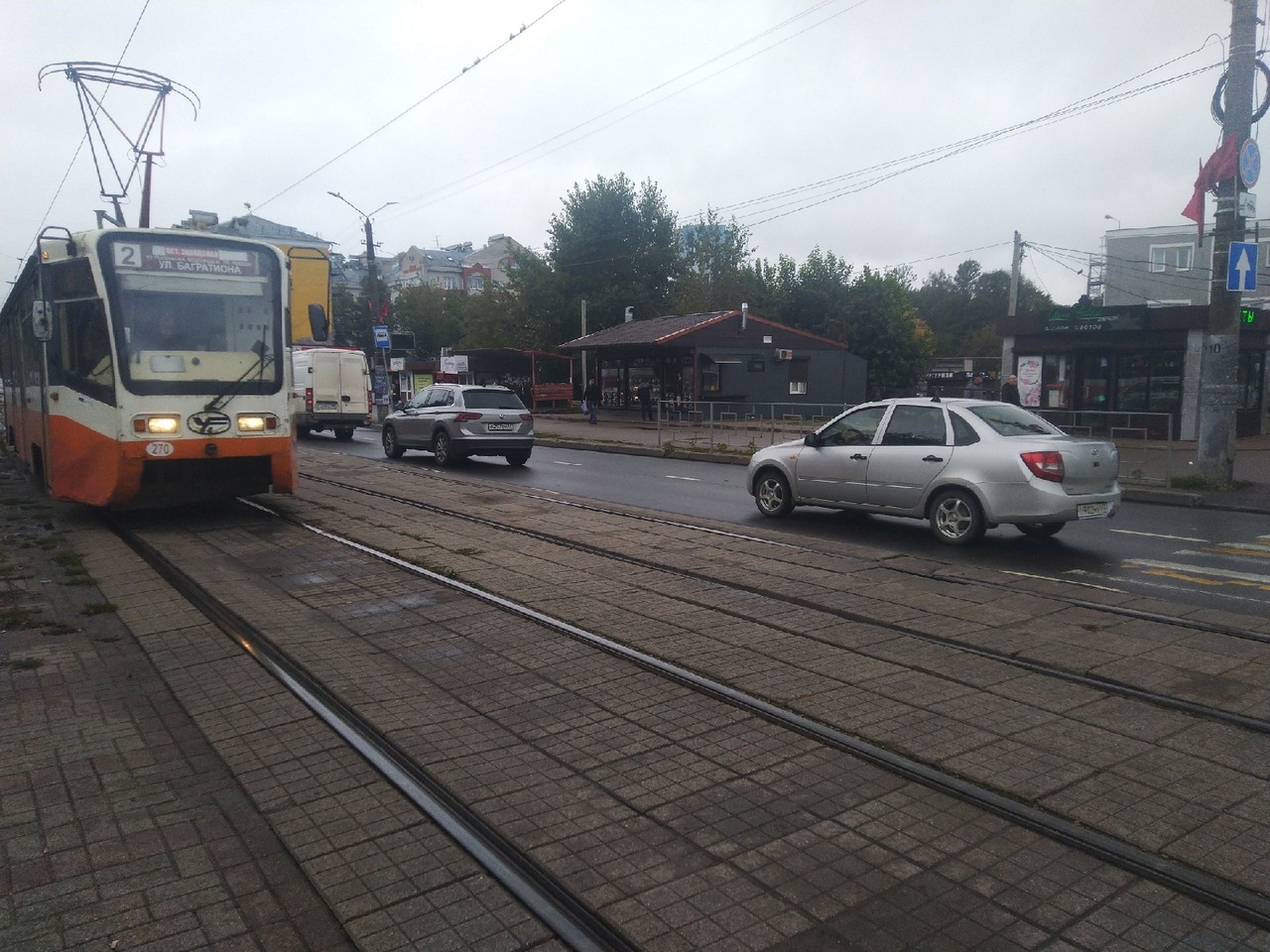 Трамвай, площадь Победы