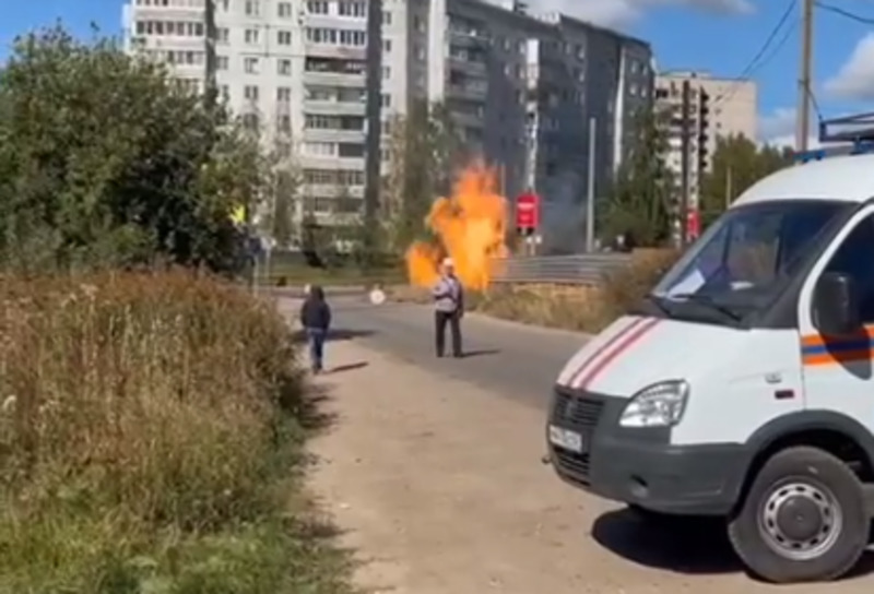 улица Попова, пожар