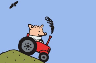 поросенок Петр на красном тракторе