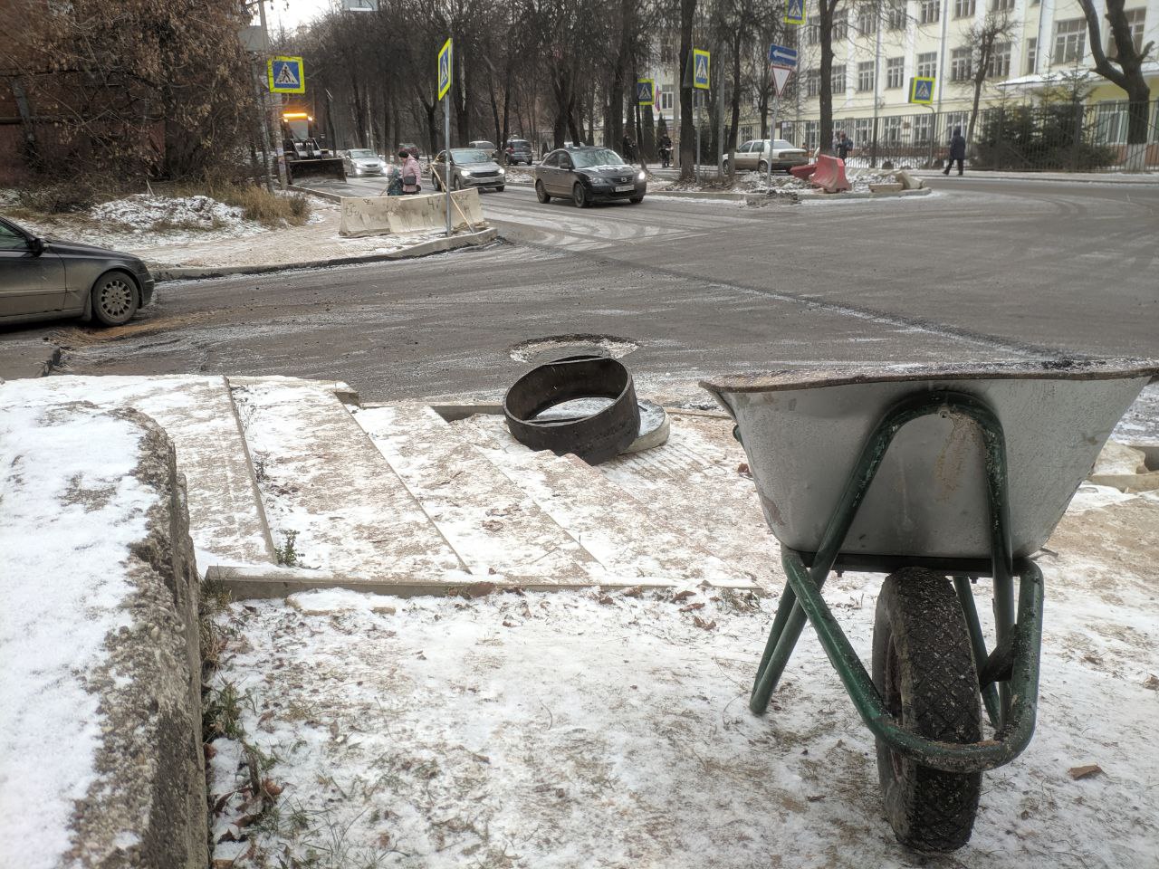 Зимний ремонт улицы Герцена откладывается
