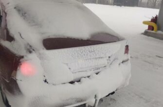 снег, машина