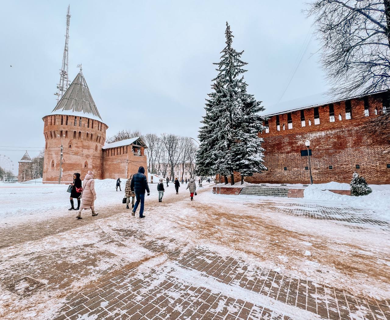 Громовая башня, Смоленск, зима