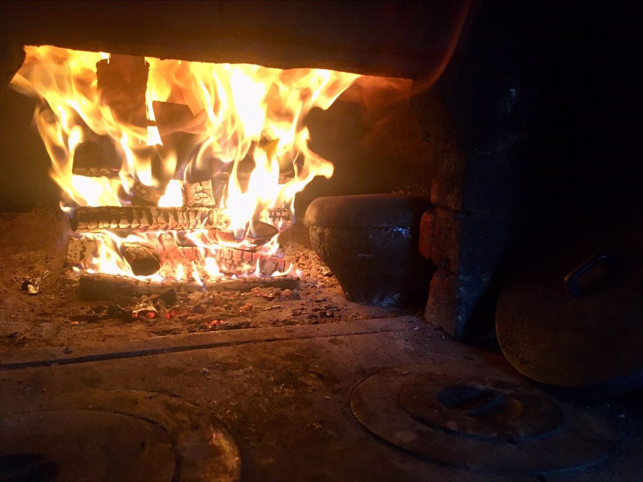печь, огонь пожар