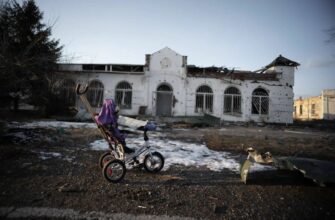 Украина, СВО, руины, здание, обстрел