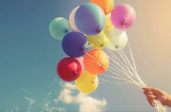 Шарик, небо, цвета