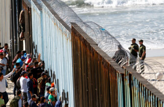 Граница, Мексика, США, забор, стена