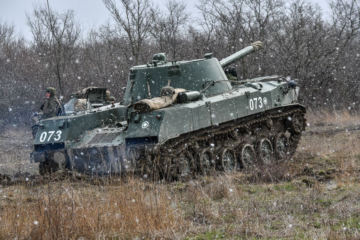 Экипаж 2С9 «Нона-С» уничтожил расчёт миномёта ВСУ на правом берегу Днепра